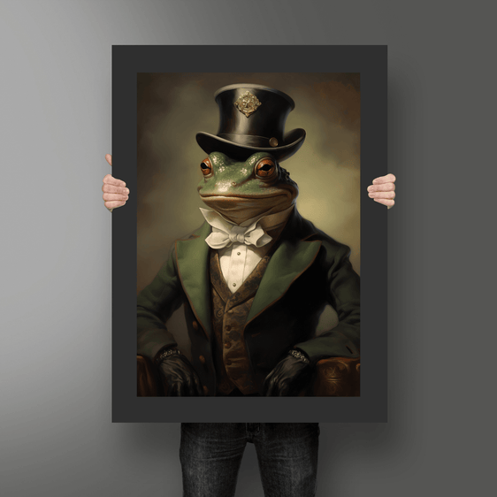 Funny Frog Print