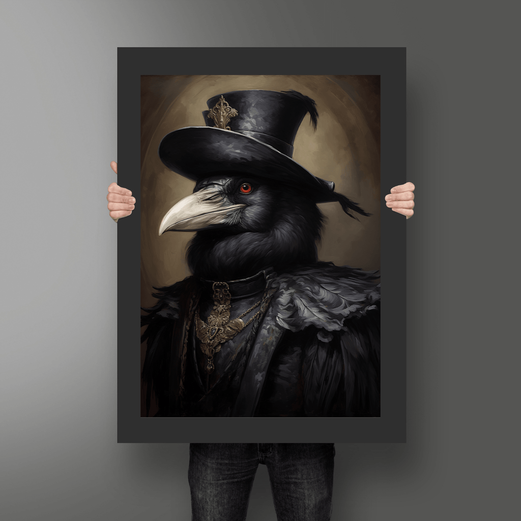 Gothic Raven Print