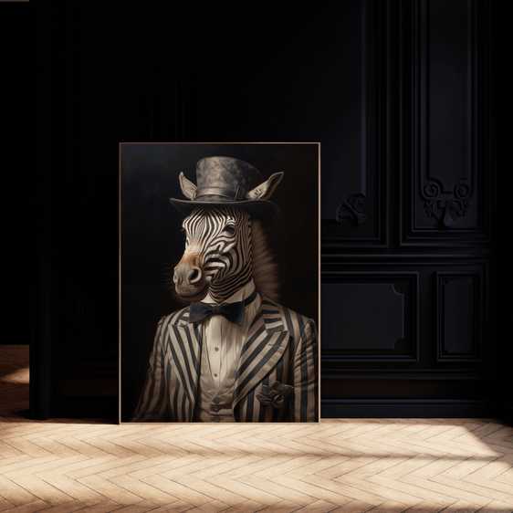 Quirky Zebra Wall Art