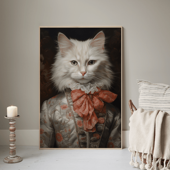 Turkish Angora Cat Print