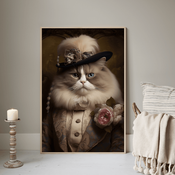 Renaissance Himalayan Cat Print