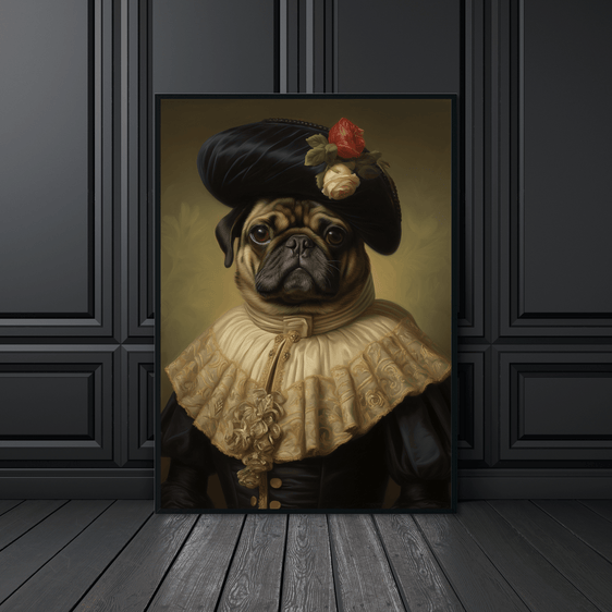 Funny Pug Wall Art