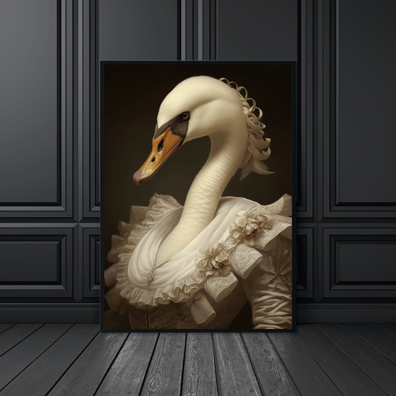 Quirky Swan Art 