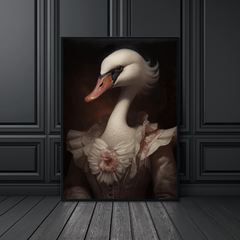 Quirky Swan Art 