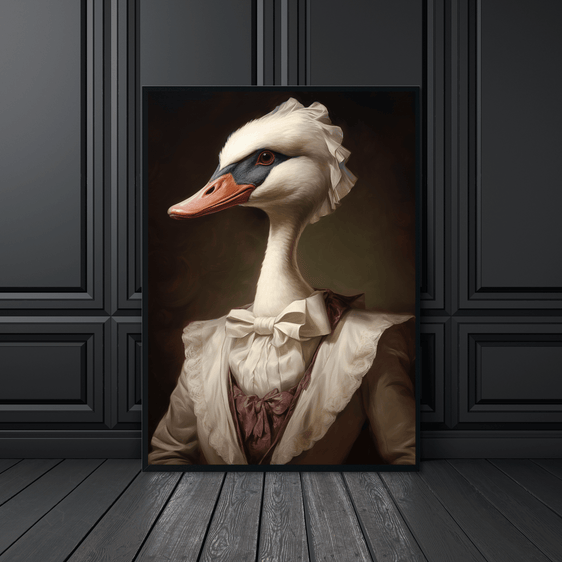 Quirky Swan Art 