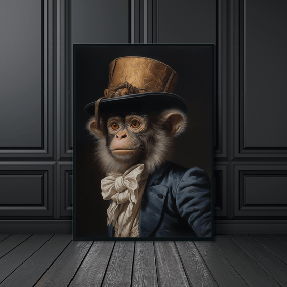 Spider Monkey Animal Portrait Print 