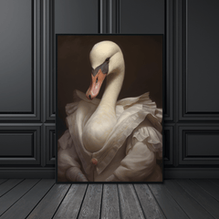 Quirky Swan Art