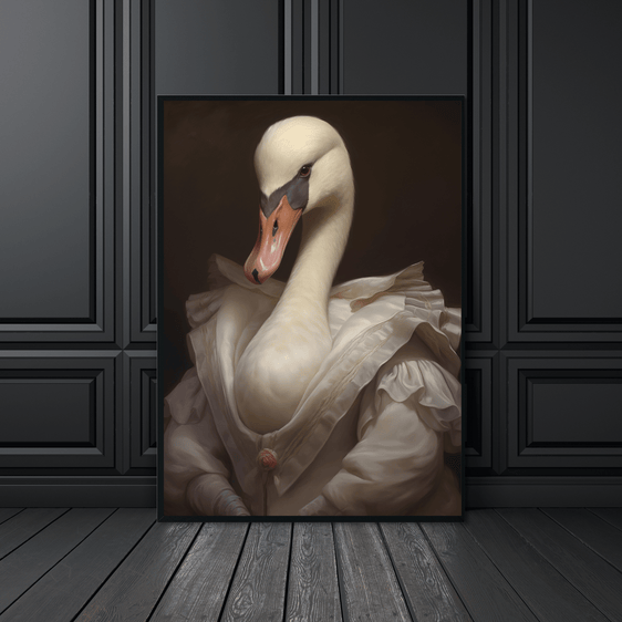 Quirky Swan Art
