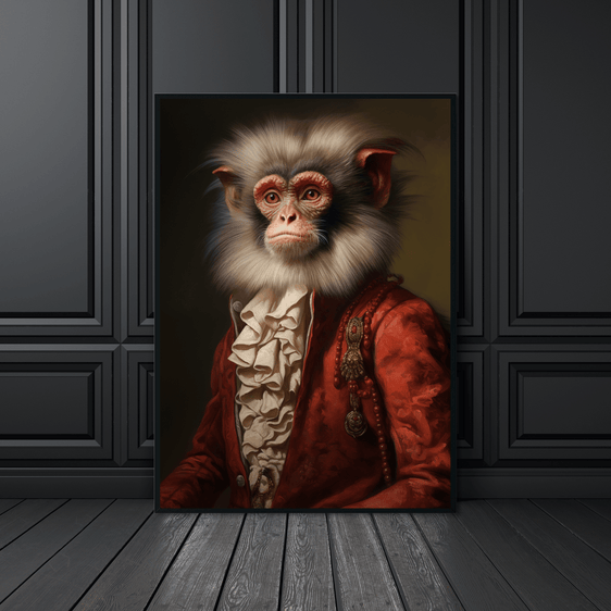 Spider Monkey Portrait Print
