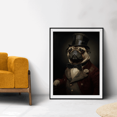 Funny Pug Wall Art