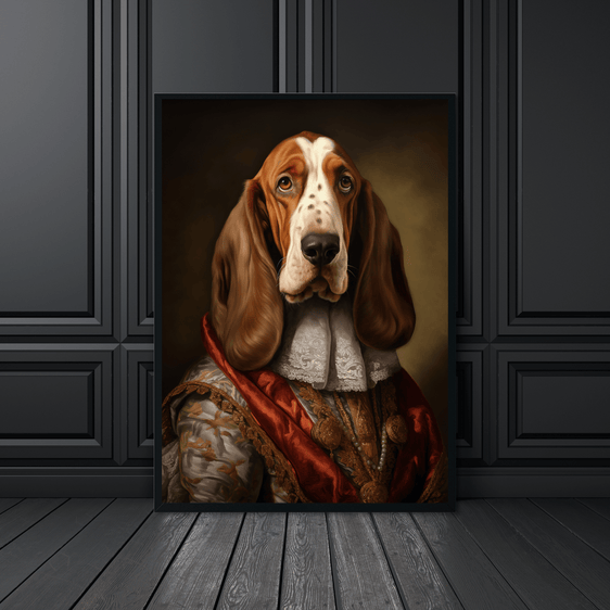 Basset Hound Portrait Print