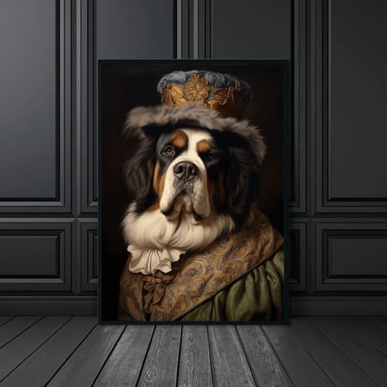 Saint Bernard Painting 