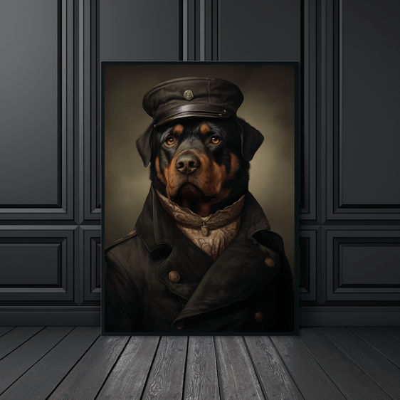 Renaissance Rottweiler Portrait Print 