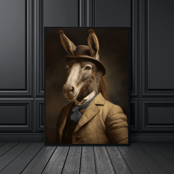 Donkey In Outfit Print 