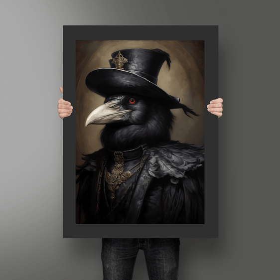 Gothic Raven Print 