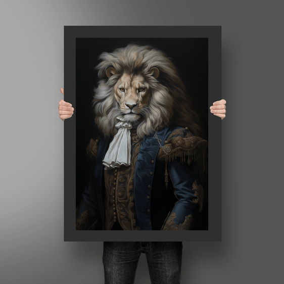 Lion Portrait Print 