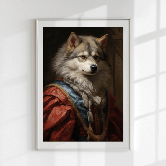 Quirky Wolf Art