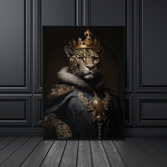 Leopard Portrait Print 