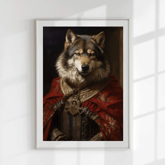 Quirky Wolf Art