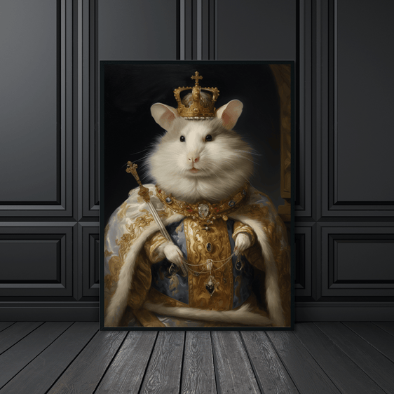 Hamster Portrait Print