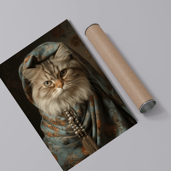 Persian Cat Painting