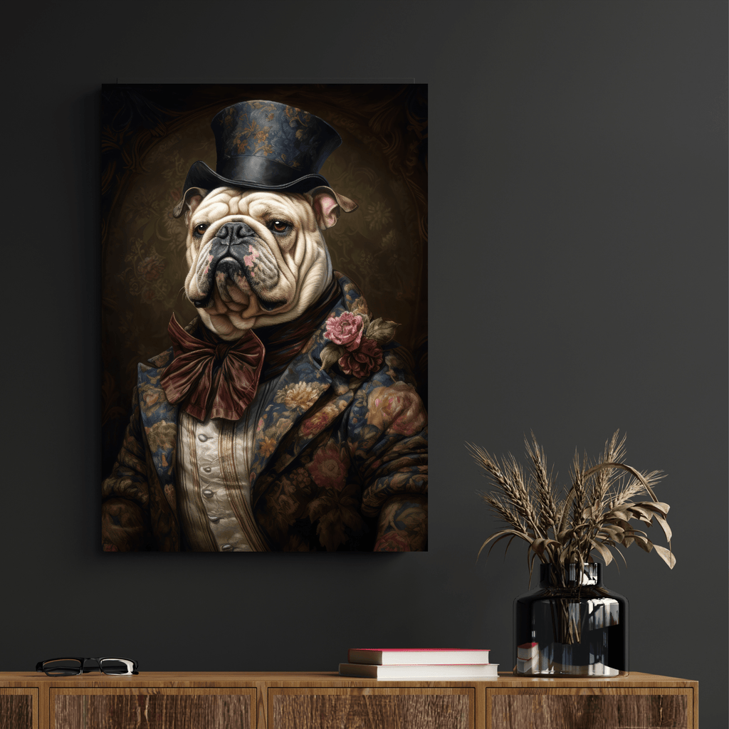 Bulldog Animal Portrait Print 