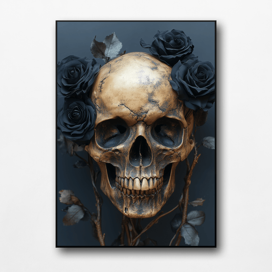 Floral Skull Print