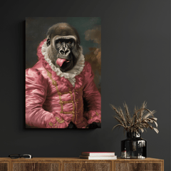 Gorilla Animal Portrait Print 