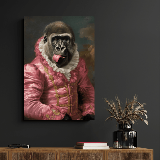 Gorilla Animal Portrait Print 