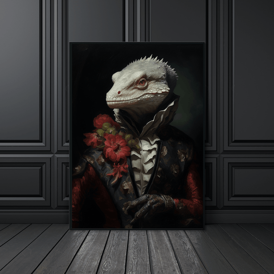 Lizard Portrait Print