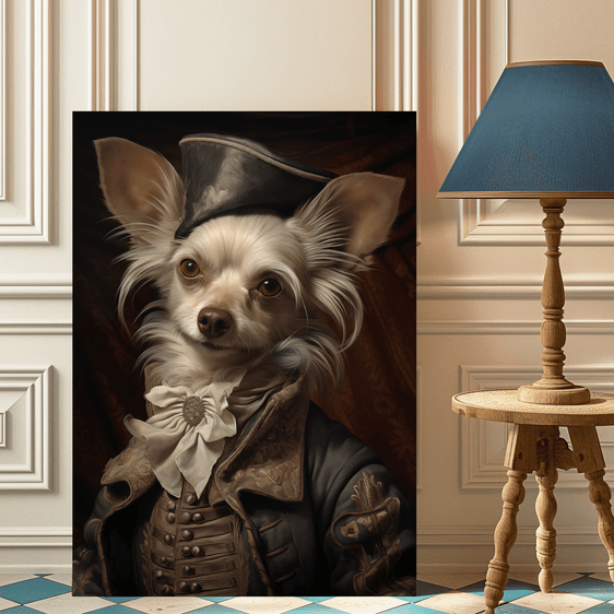 Renaissance Chinese Crested Dog Print