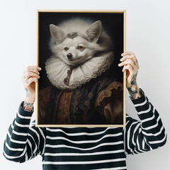 Arctic Fox Portrait Print 