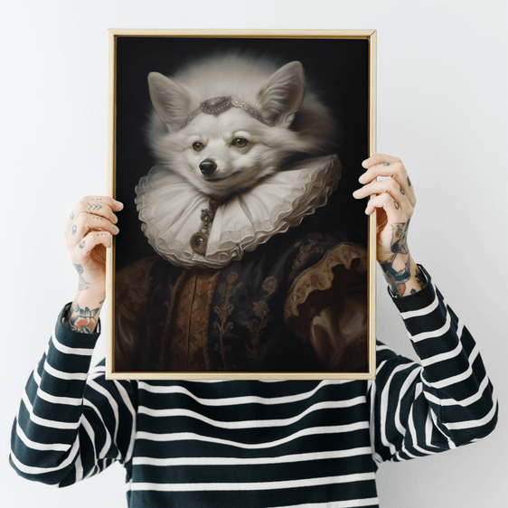 Arctic Fox Portrait Print 