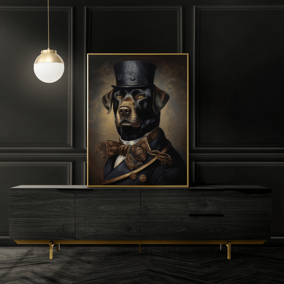 Labrador Vintage Portrait Print 