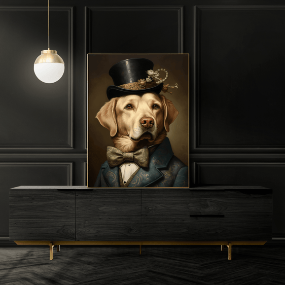 Labrador Vintage Portrait Print