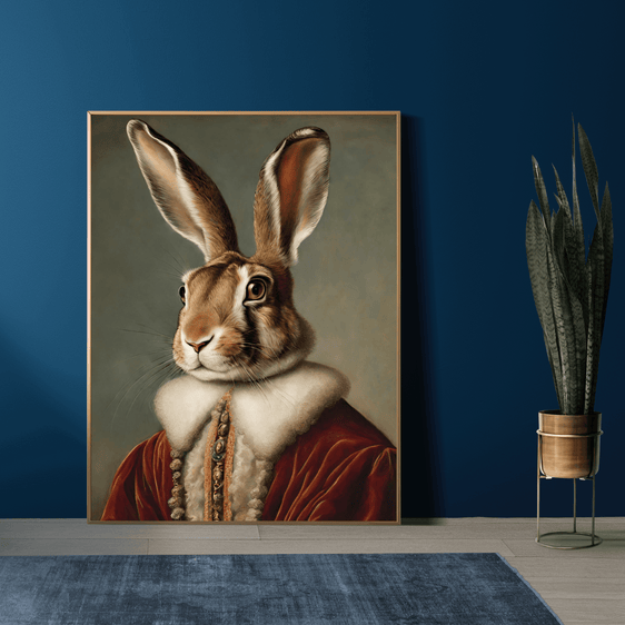 Hare Portrait Print 