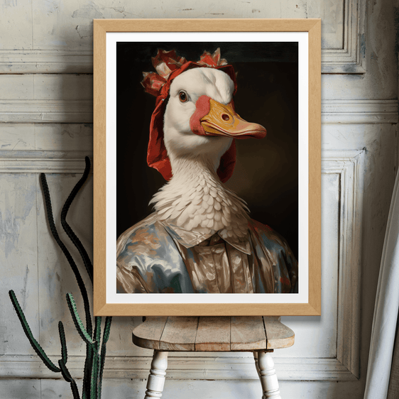Quirky Goose Print
