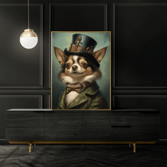 Chihuahua Victorian Portrait Print 