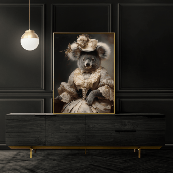 Koala Bear Vintage Portrait Print 