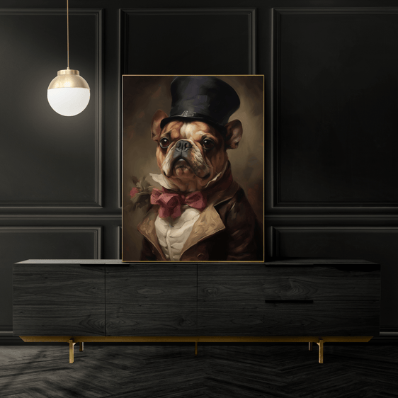 French Bulldog Gentleman Print 