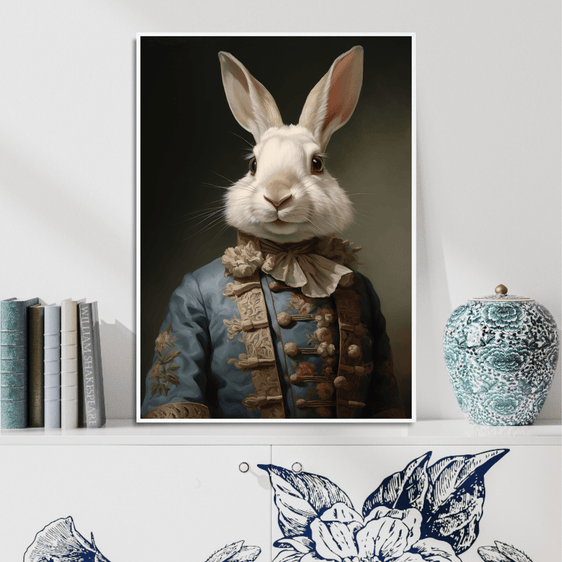 Arctic Hare Portrait Print