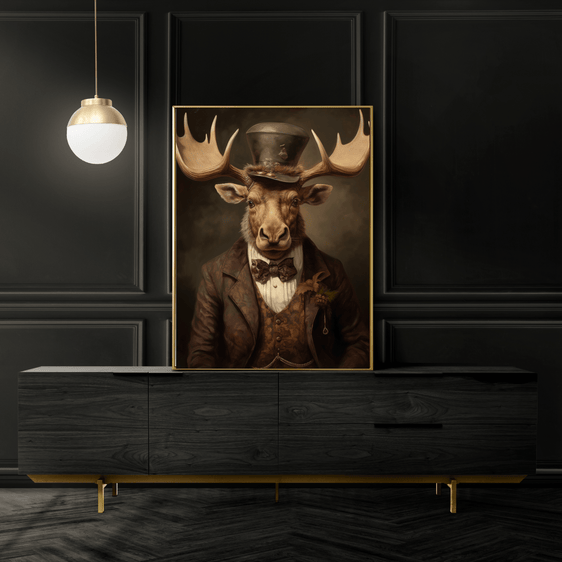 Quirky Moose Art