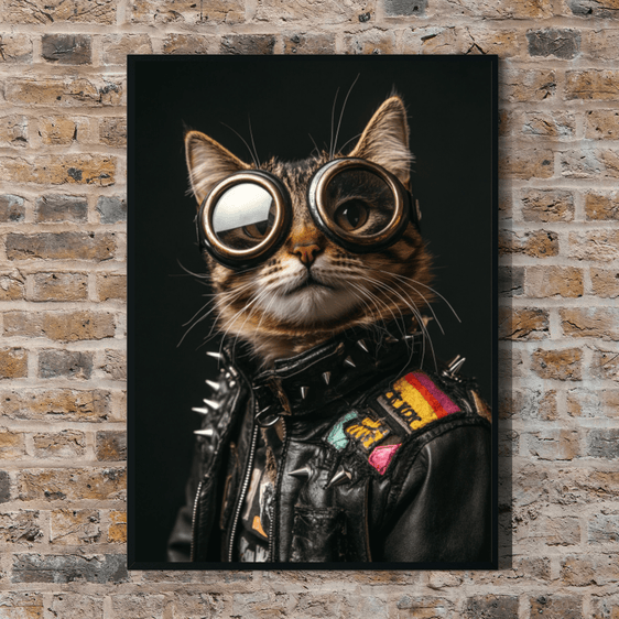 Steampunk Cat Wall Art