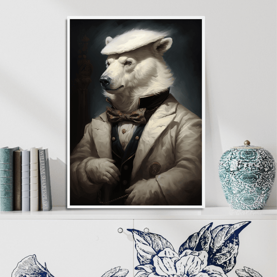 Renaissance Polar Bear Print