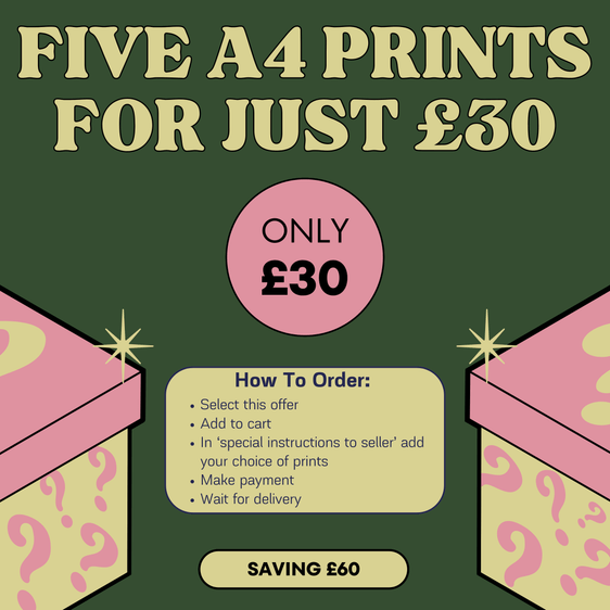 5 A4 prints for just £30