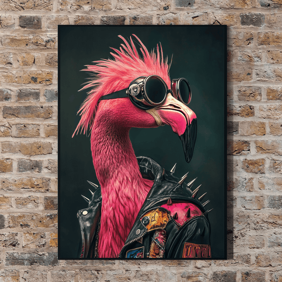 Steampunk Flamingo Wall Art